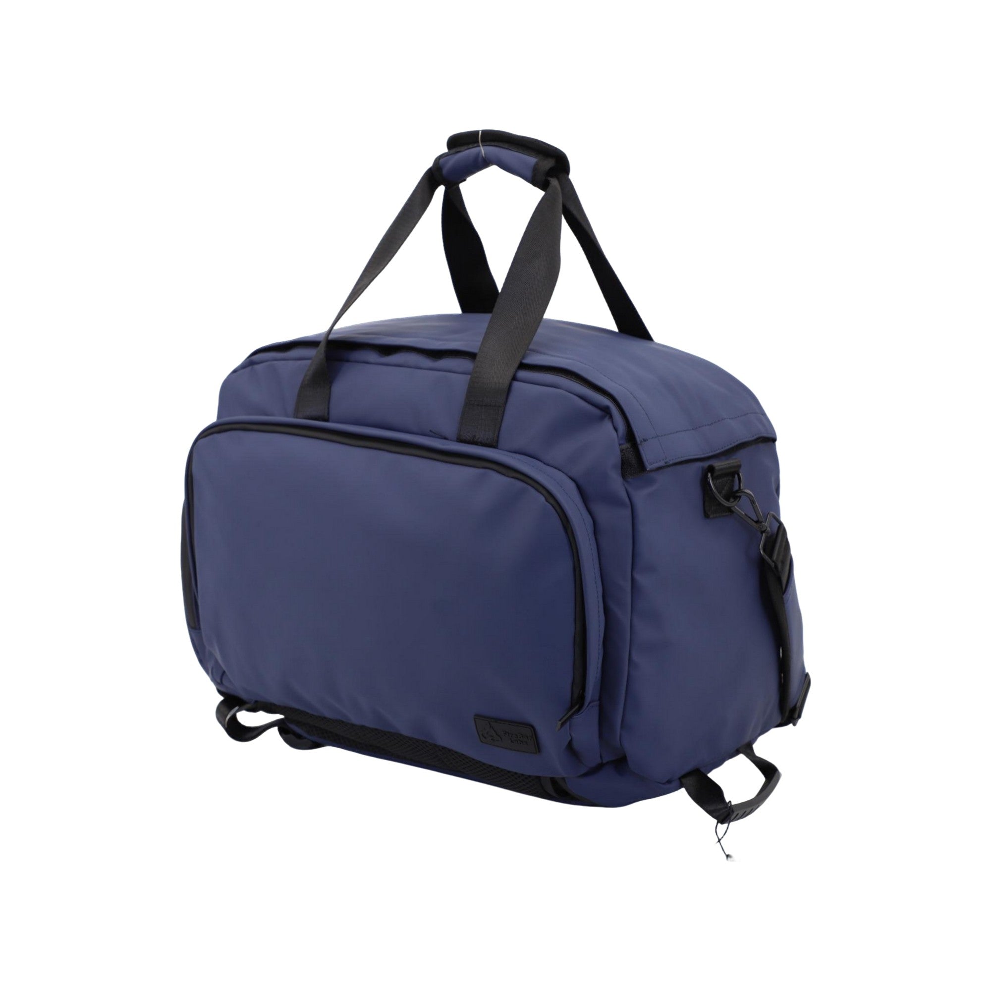 FireBar Labs Smell Proof Executive Hybrid Duffle Bag Backpack w/USB-C Fast Charge Port - Hidden Lock Midnight Blue