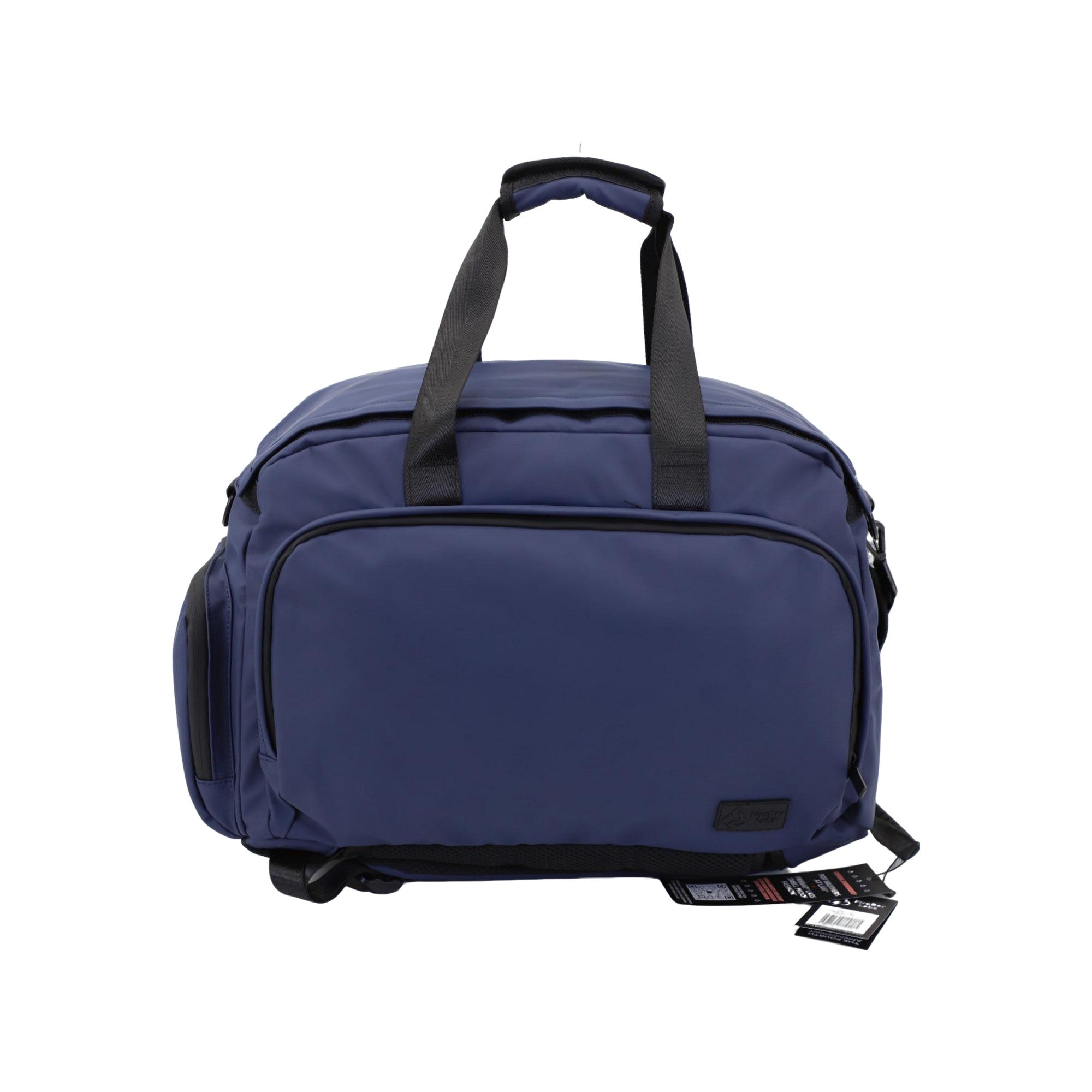 FireBar Labs Smell Proof Executive Hybrid Duffle Bag Backpack w/USB-C Fast Charge Port - Hidden Lock - Midnight Blue