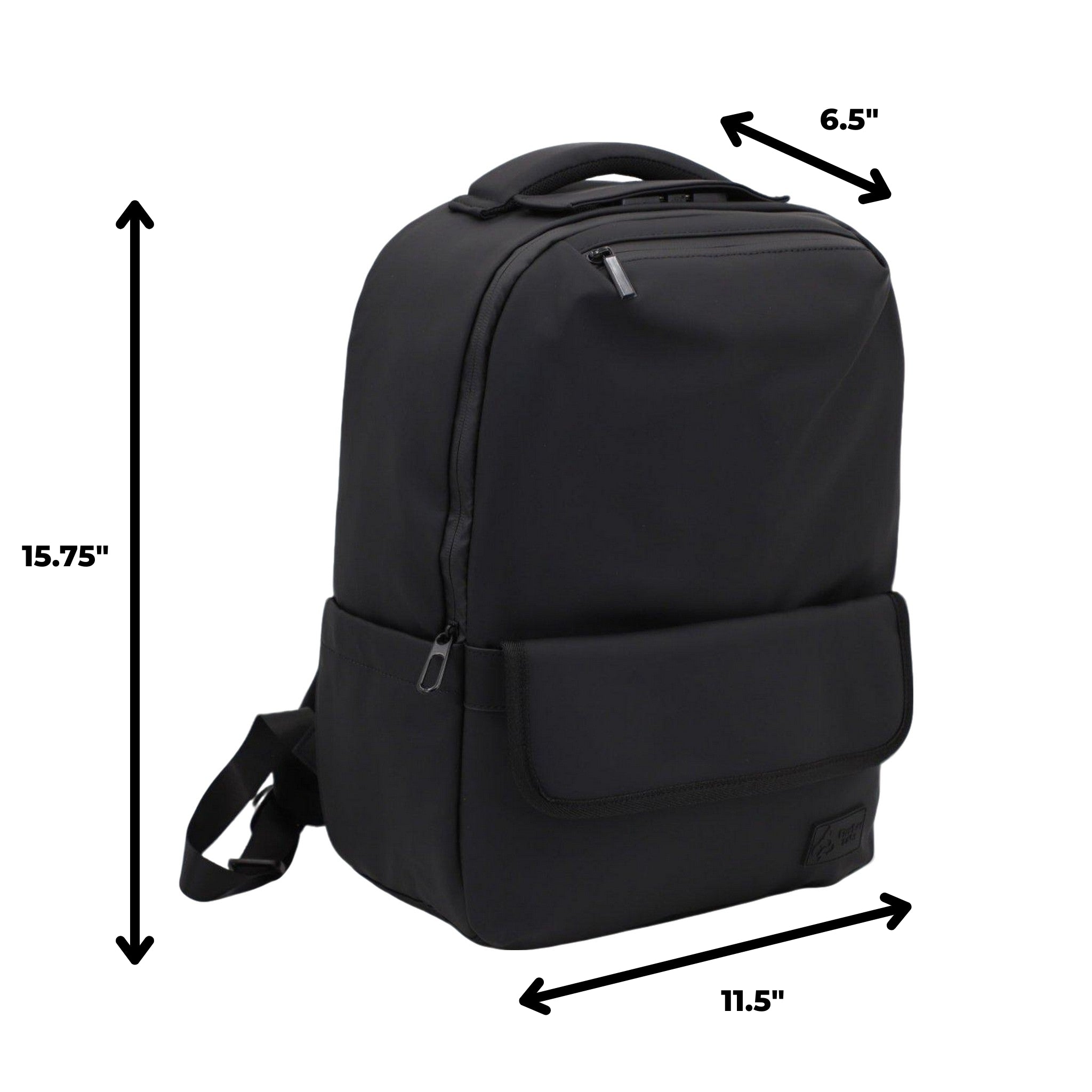 FireBar Labs Smell Proof Adventure Backpack w/USB - C Fast Charge Port - Smell Proof Fashion - FireBar Labs - Phantom Black