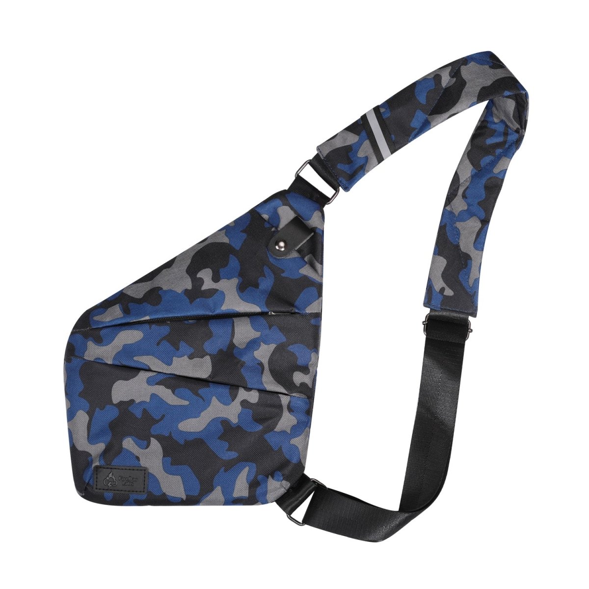 FireBar Labs Smell Proof Cross Body Bag - Lockable - Smell Proof Fashion - FireBar Labs - Blue Camo