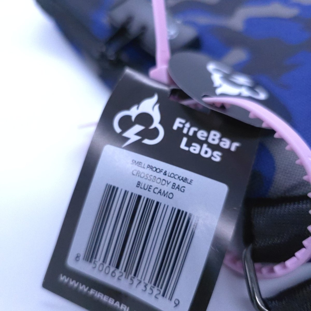 FireBar Labs Smell Proof Cross Body Bag - Lockable - Smell Proof Fashion - FireBar Labs - Purple Camo