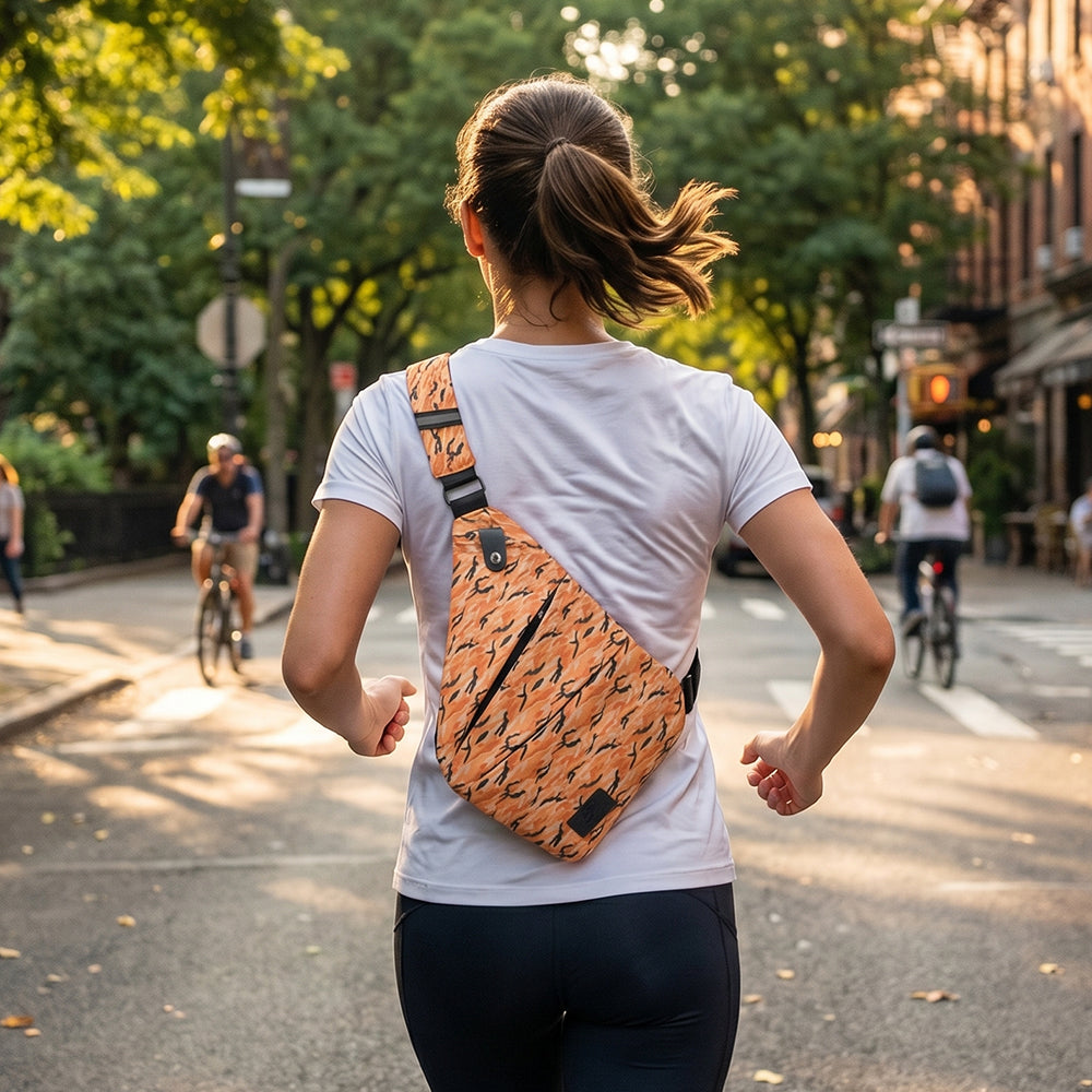 FireBar Labs Essential Crossbody Bag in Orange Camo — alternate view 5