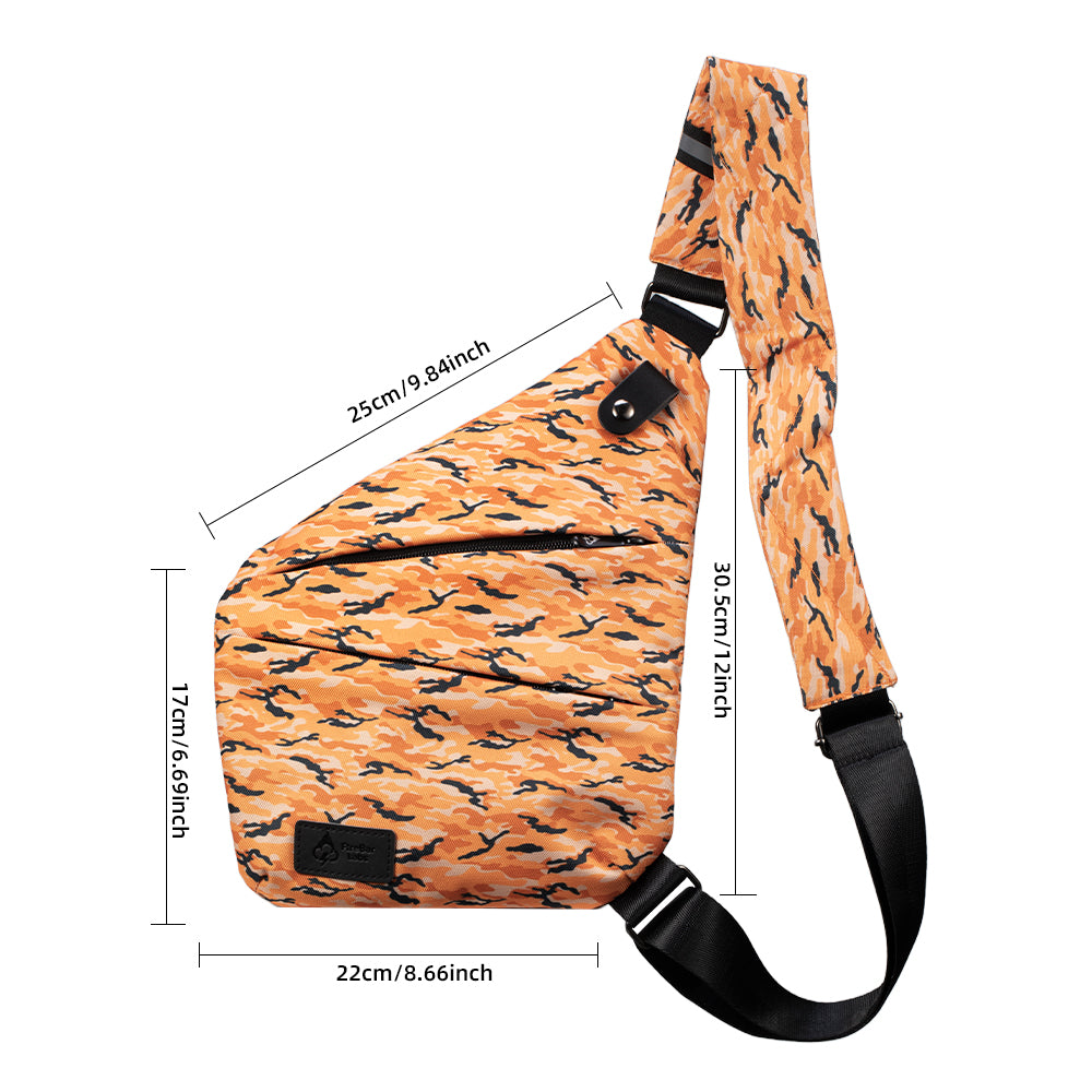 FireBar Labs Essential Crossbody Bag in Orange Camo — alternate view 6