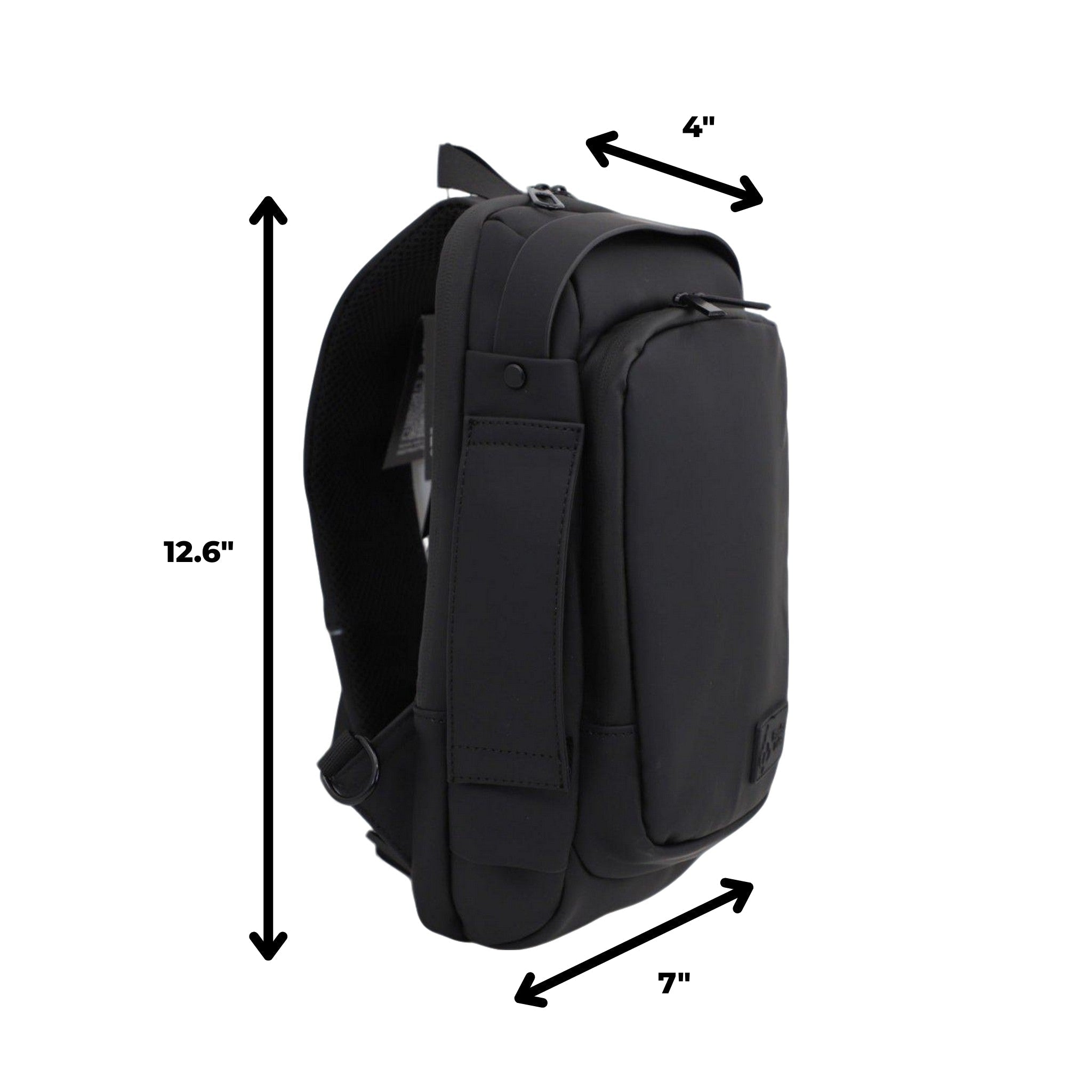 FireBar Labs Smell Proof Executive Cross Body w/USB - C Fast Charge Port - Smell Proof Fashion - FireBar Labs - Phantom Black