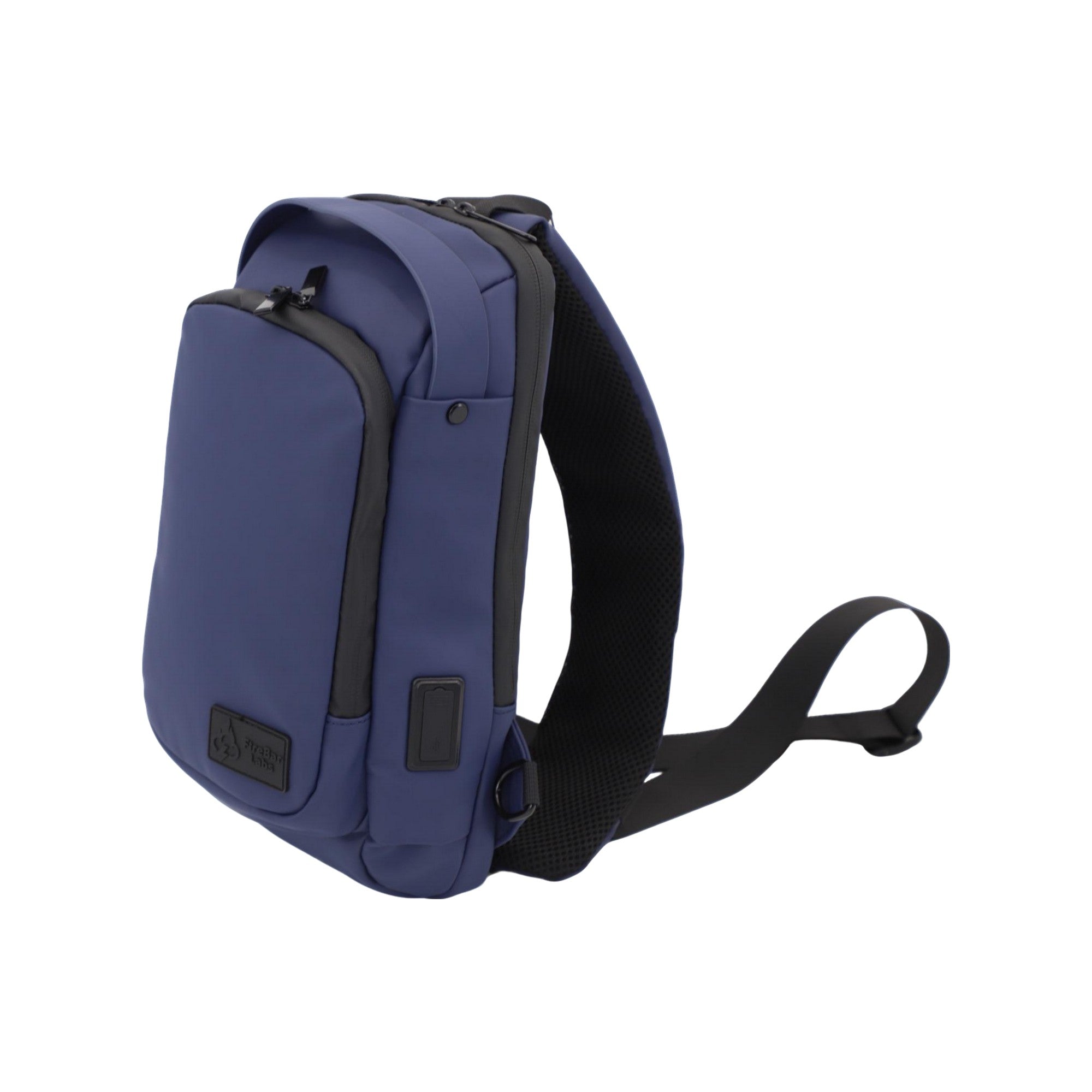 FireBar Labs Smell Proof Executive Tech Cross Body w/USB - C Fast Charge Port - Smell Proof Fashion - FireBar Labs - Saddle Brown