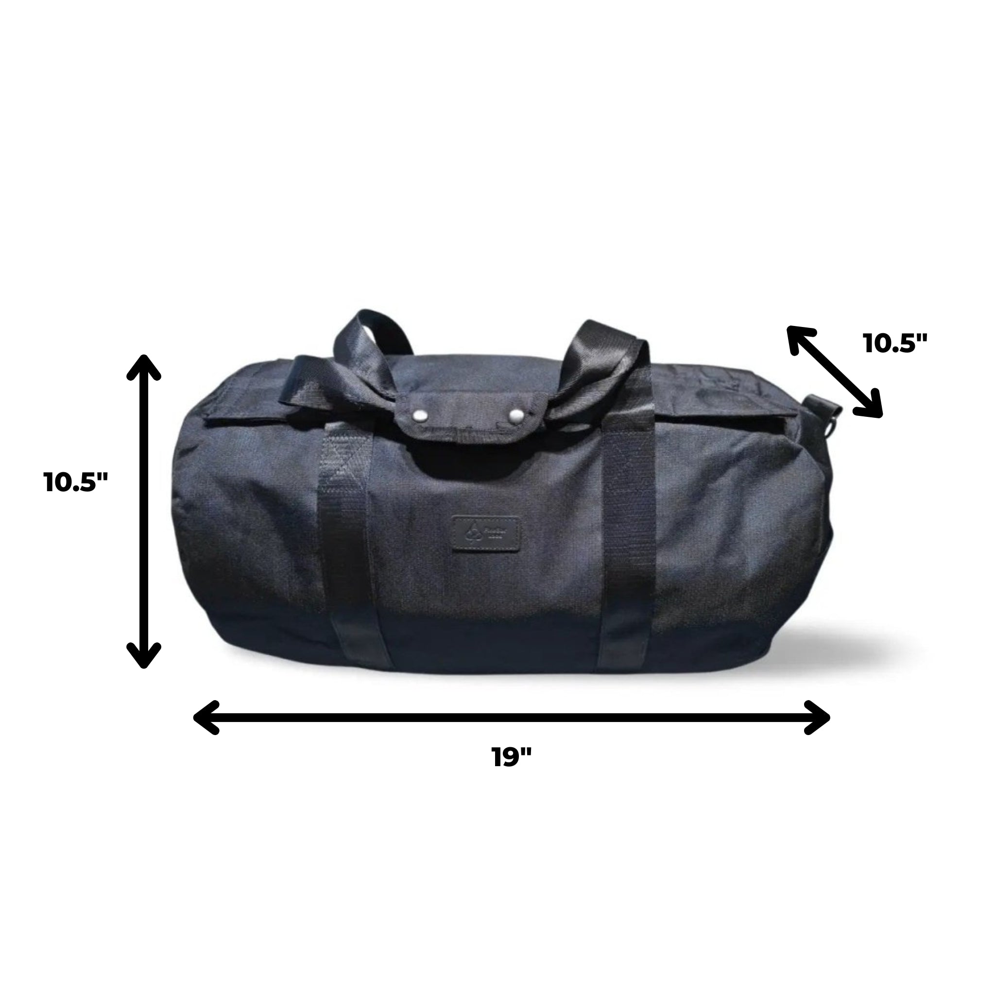 FireBar Labs Smell Proof Max Duffle Bag - Lockable - Smell Proof Fashion - FireBar Labs - Stealth Black Ripstop