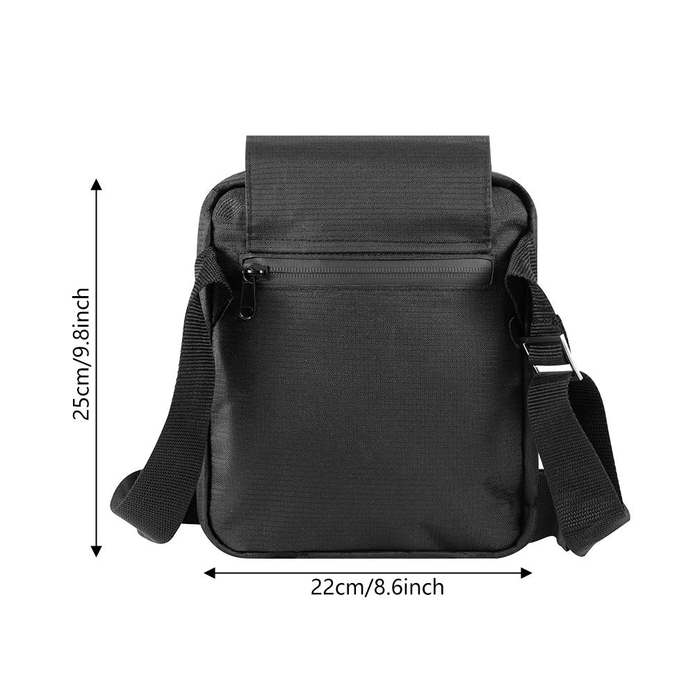 FireBar Labs Smell Proof Messenger Bag - Lockable - Smell Proof Fashion - FireBar Labs - Stealth Black Ripstop