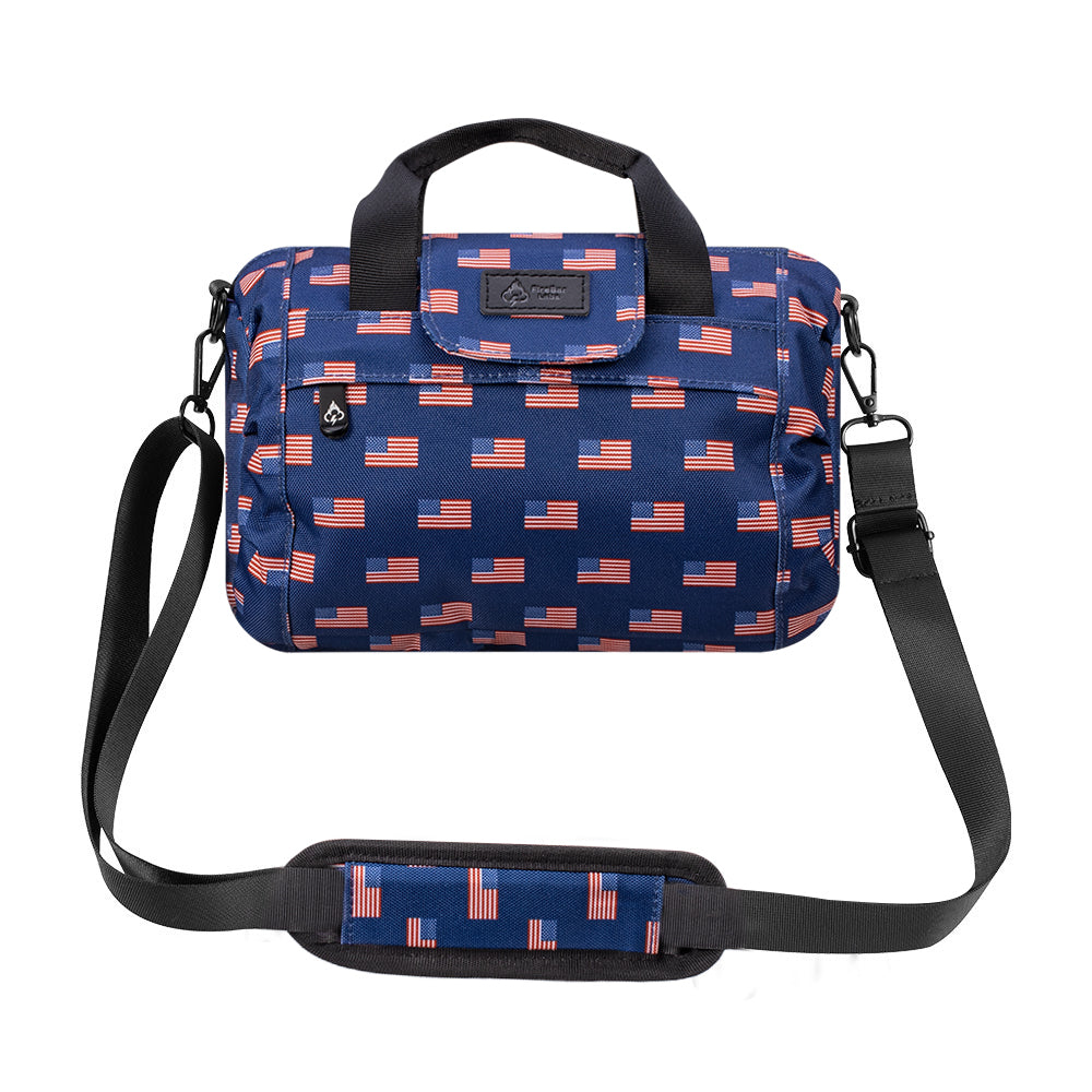 FireBar Labs Essential Mini Duffle Bag in American Flag — smell proof mini duffle bag with hidden lock