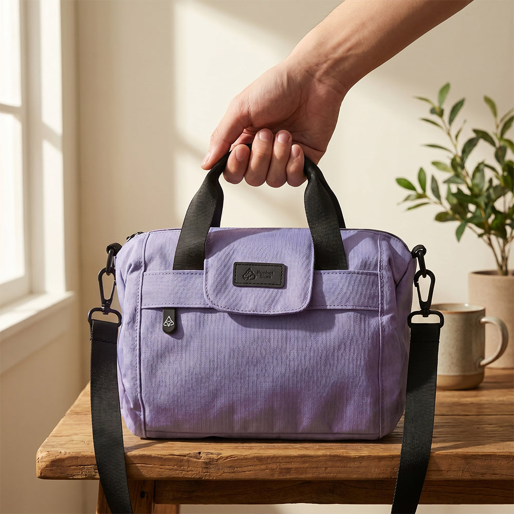 FireBar Labs Essential Mini Duffle Bag in Lilac — alternate view 4