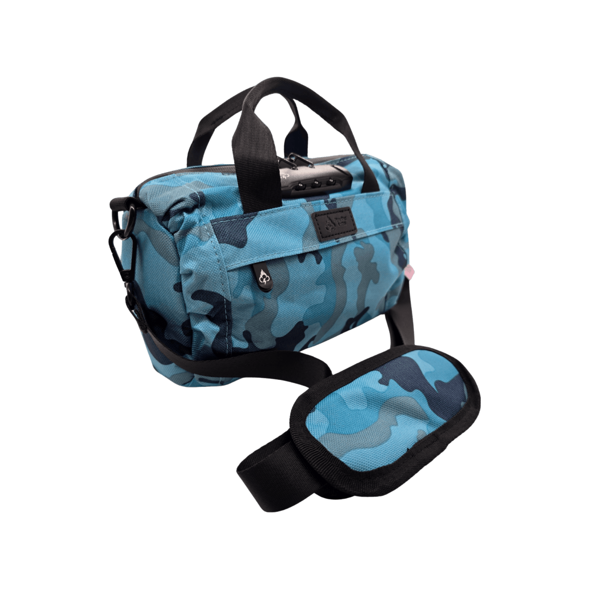 FireBar Labs Smell Proof Mini Duffle Bag - Lockable - Smell Proof Fashion - FireBar Labs - Teal Camo