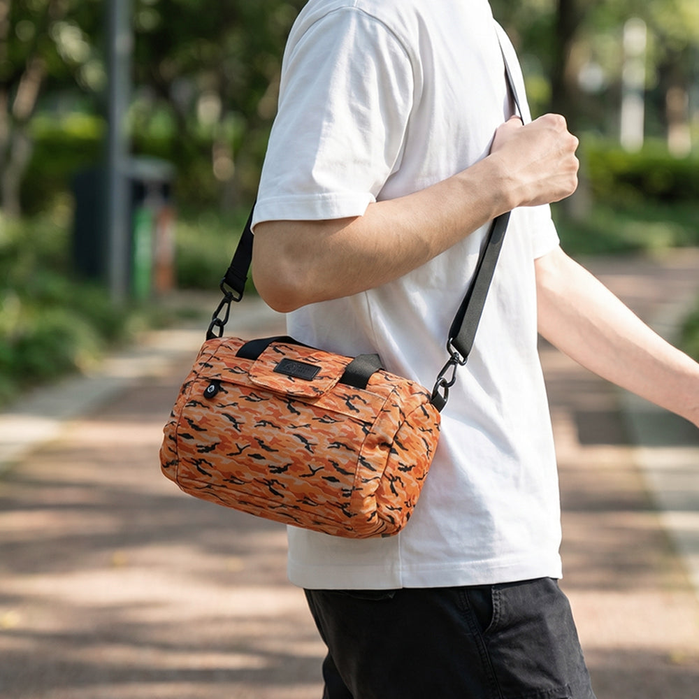 FireBar Labs Essential Mini Duffle Bag in Orange Camo — alternate view 2
