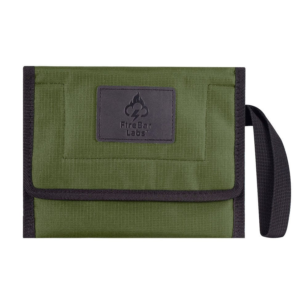 FireBar Labs Smell Proof Travel Wallet - Hidden Lock - FireBar Labs - Olive Green