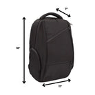 FireBar Labs Smell Proof Executive Backpack w/USB - C Fast Charge Port - Smell Proof Fashion - FireBar Labs - Phantom Black