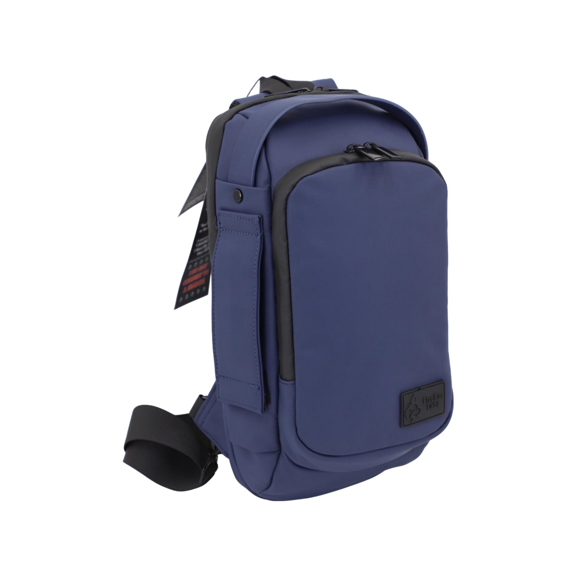 FireBar Labs Smell Proof Executive Tech Cross Body w/USB - C Fast Charge Port - Smell Proof Fashion - FireBar Labs - Midnight Blue