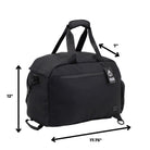 FireBar Labs Smell Proof Hybrid Duffle Bag Backpack w/USB - C Fast Charge Port - Smell Proof Fashion - FireBar Labs - Phantom Black