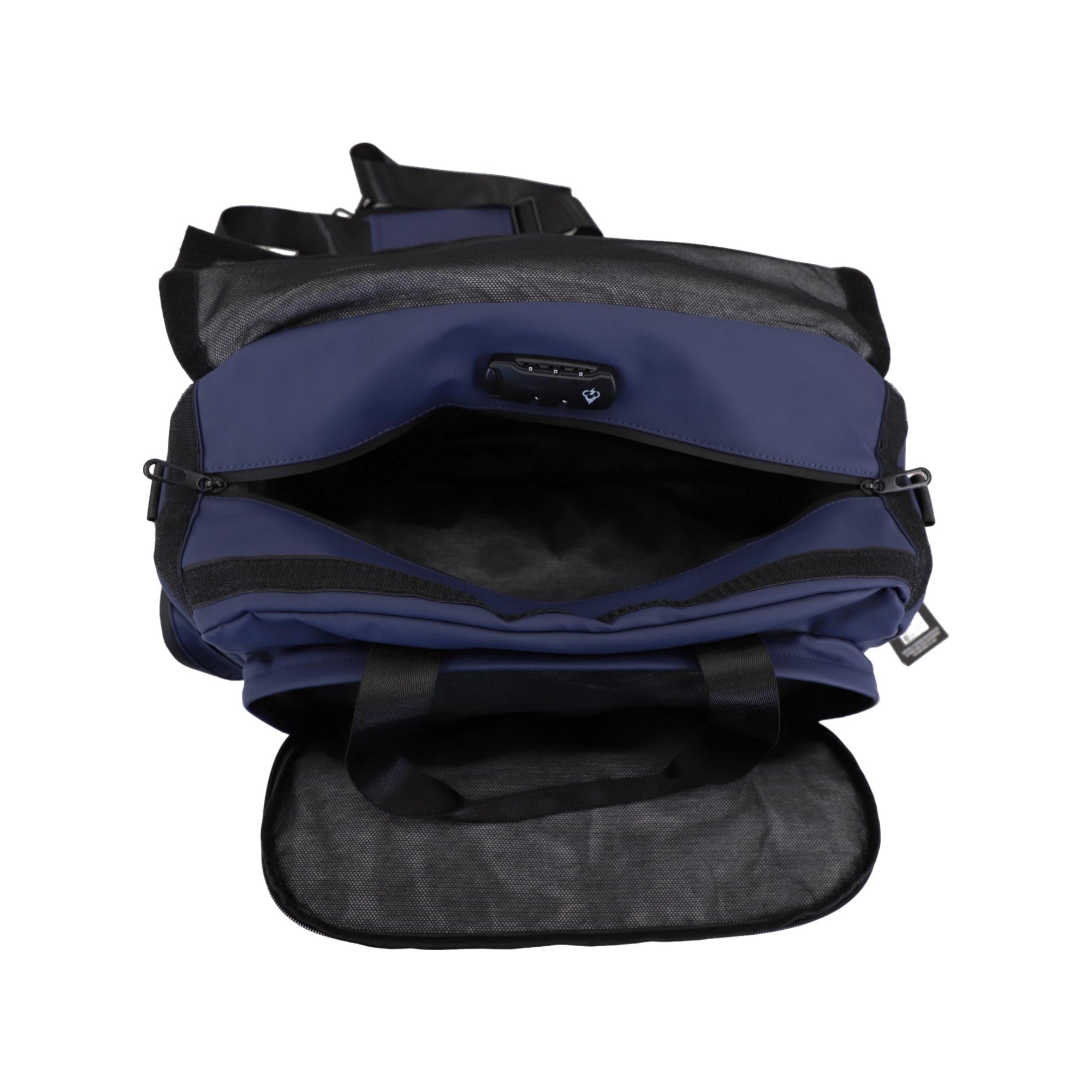 FireBar Labs Smell Proof Hybrid Duffle Bag Backpack w/USB - C Fast Charge Port - Smell Proof Fashion - FireBar Labs - Midnight Blue
