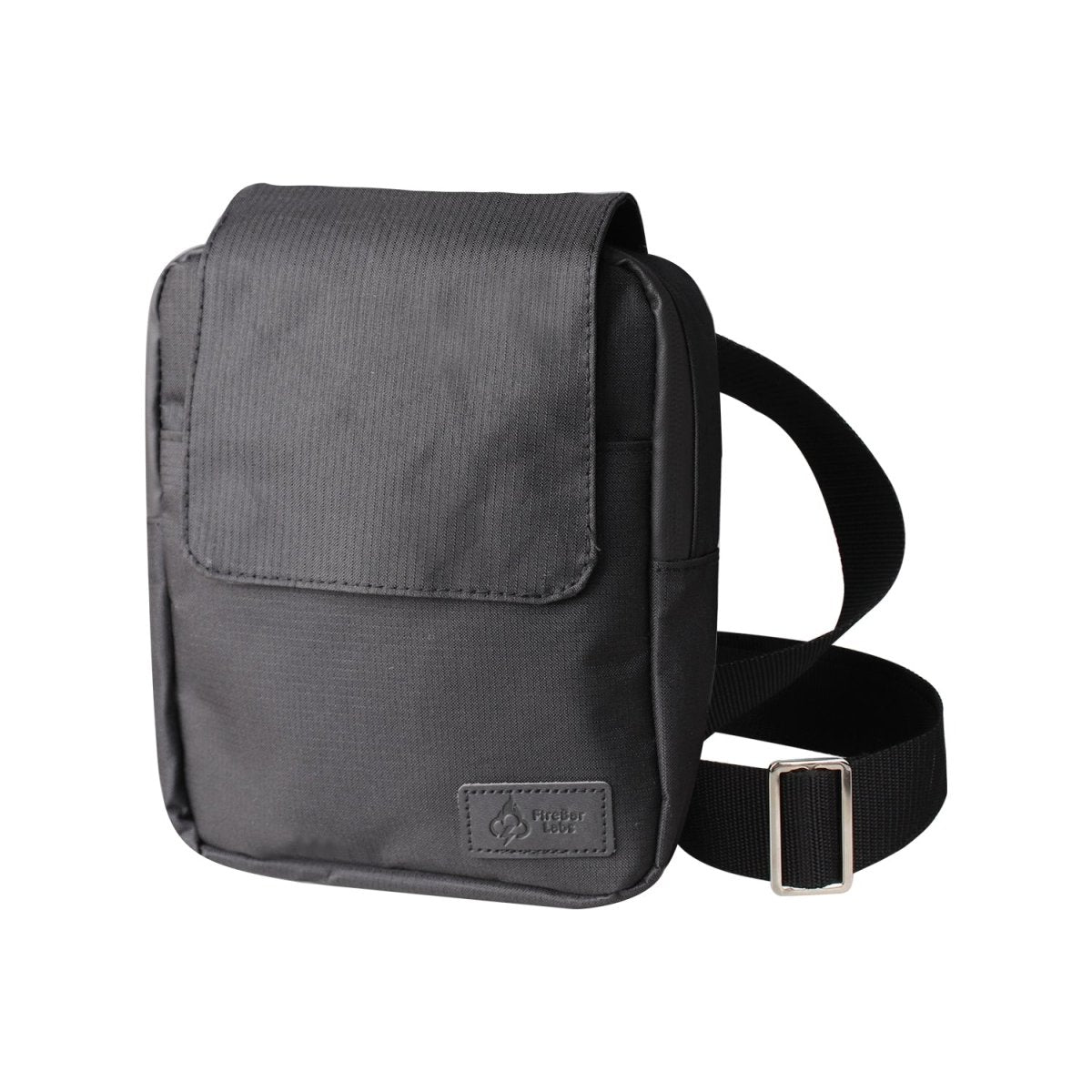 FireBar Labs Smell Proof Messenger Bag - Lockable - Smell Proof Fashion - FireBar Labs - Stealth Black Ripstop